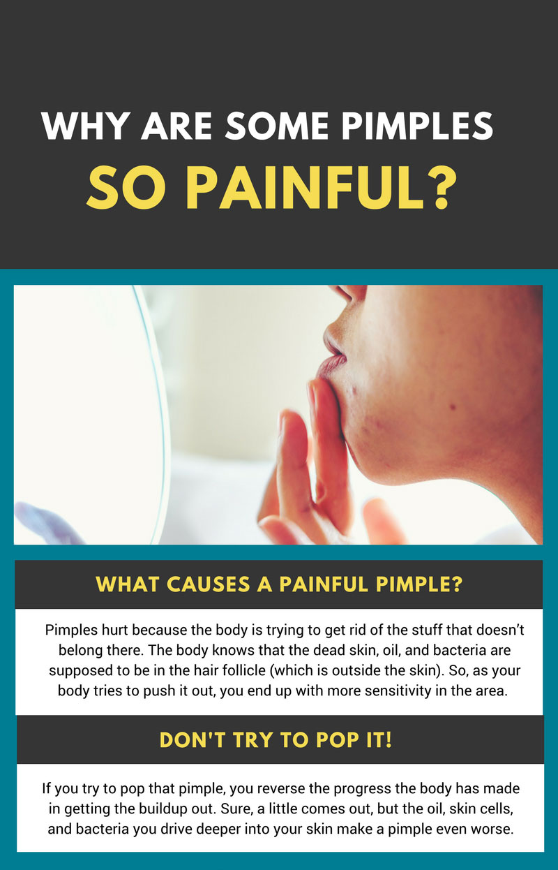 painful pimple causes