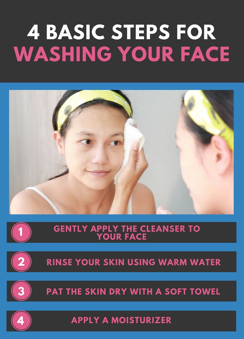 4 Basic Steps for Washing Your Face