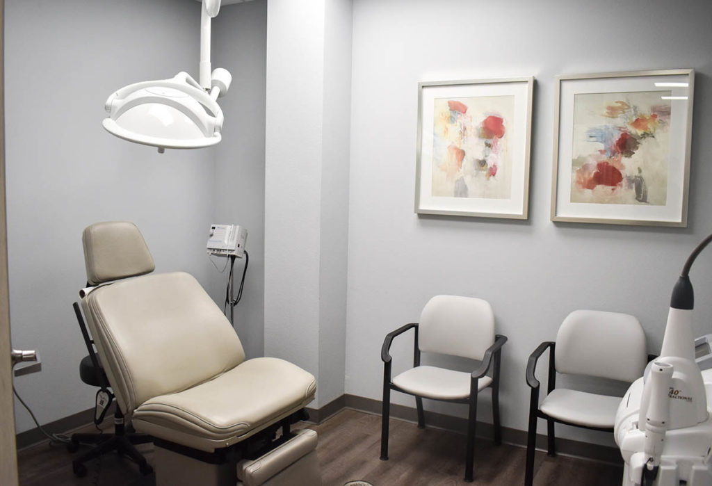 Saginaw dermatology patient room