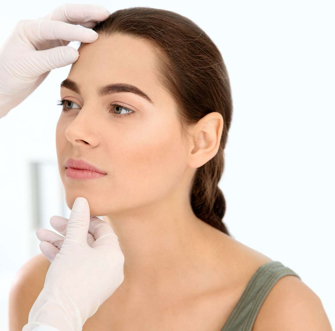 woman with a dermatologist